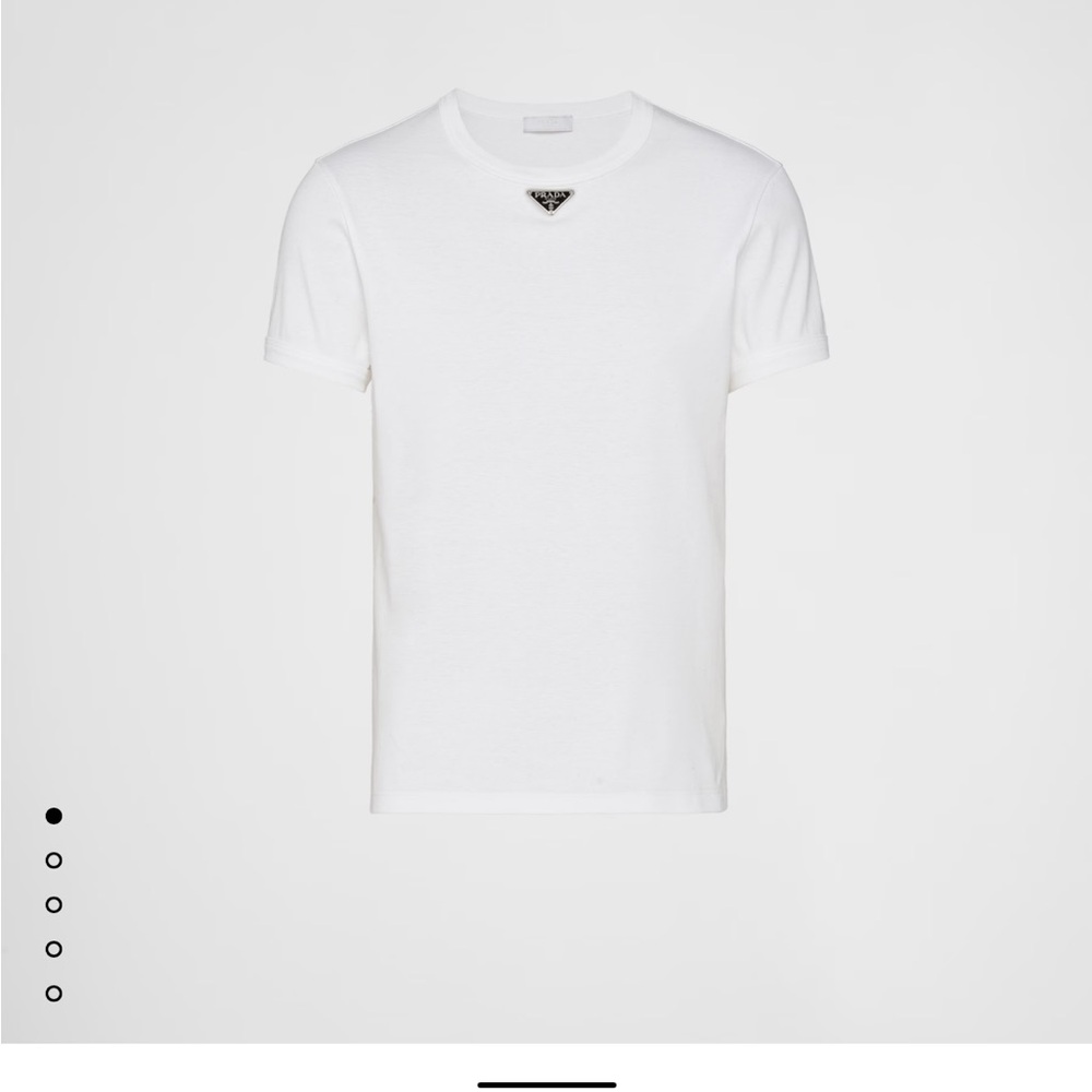 White T-Shirt with Logo
